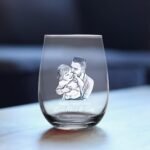 Personalized Engraved Photo Stemless Wine Glass,Custom Drinking Glass Unique Barware Gifts for Men Dad Husband Papa Grandpa,Father's Day Birthday Gift from Daughter Son Kids Wife, Style 2 - Image 5