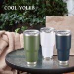 30 oz Tumbler with Lid Stainless Steel Tumblers Bulk Vacuum Insulated Cup Reusable Powder Coated Travel Mug Double Wall Leak Proof Cups Keep Cold Drinks for 12 Hours White, Set of 4 - Image 6