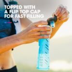 HydraPak UltraFlask Speed (500ml or 600ml) - Collapsible Soft Flask Water Bottle for Hydration Vests and Running Packs with Easy Open Cap - Image 5