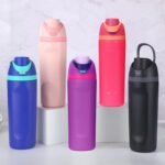 DUTHINGS Insulated Stainless Steel Water Bottle with Straw, 24 oz, Reusable Sports and Travel Bottle for School, Kids, and Outdoors - Leakproof and BPA-Free (FUCHSIA) - Image 3