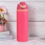 DUTHINGS Insulated Stainless Steel Water Bottle with Straw, 24 oz, Reusable Sports and Travel Bottle for School, Kids, and Outdoors - Leakproof and BPA-Free (FUCHSIA) - Image 5