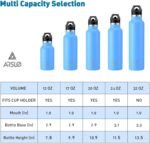 Stainless Steel Double Wall Water Bottles, Vacuum Insulated Bottle With Straw Lid, Insulated Water Bottle Keeps Water Cold for 24 Hours, Hot for 12 Hours, Hiking, Sports - Image 3