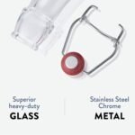 Bormioli Rocco 8.5oz Swing Bottle (Set of 6) - Reusable Glass Bottles with Airtight Leakproof Swing Tops, BPA-Free Bottle, Great for Homemade Syrups, Dressings, Infused Oils, Fresh Juices - Image 8