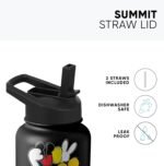 32 Oz Cartoon Mouse Water Bottle with Straw & Lid, Insulated Stainless Steel Cup Keep Drinks Cold & Hot, Leak Proof Double Wall Water Bottle Gifts for Kids Boys Girls for School, Travel, Sports - Image 4