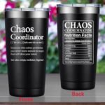 Grifarny Chaos Coordinator Tumbler Mug, Christmas Thank You Gifts for Men, Employee Teacher Appreciation Gifts, Boss Day Gift, Gift for Coworker, Administrative Assistant, Supervisors, Secretary - Image 4