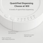 Desktop Water Dispenser for 5 Gallon Bottle, PLUZZ Portable Small Electric Water Pump for 5 Gallon Jug for Home, Office, Camping, Outdoor, Easy & Useful White Rechargeable Countertop Water Pump - Image 4