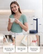 Desktop Water Dispenser for 5 Gallon Bottle, PLUZZ Portable Small Electric Water Pump for 5 Gallon Jug for Home, Office, Camping, Outdoor, Easy & Useful White Rechargeable Countertop Water Pump - Image 7