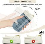 Ice Skate Gifts Skating Lover 17.5oz (500ml) Stainless Steel Water Bottle with Silicone Straw and Carry Handle Portable Thermal Mug Sport Skater Gift (Bottle-Skate AL) - Image 5