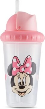 Disney Toddler Sippy Cups for Boys and Girls | 10 Ounce Sippy Cup Pack of Two with Straw and Lid | Durable Leak Proof Travel Water Bottle for Toddlers - Image 4