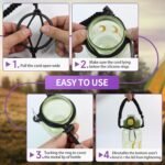 Water Bottle Handle Strap Paracord Handle Strap Cord with Carabiner Fits Wide Mouth Bottles 12oz to 64oz - Image 6