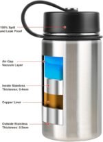 Tahoe Trails 12 oz Double Wall Vacuum Insulated Stainless Steel Water Bottle, Chili Pepper - Image 3