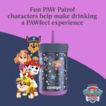 Contigo Kids Leighton Spill-Proof Stainless Steel Paw Patrol Tumbler with Straw, 12oz, Space Zodiac, Purple - Image 6