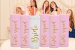 Bride & Bride Squad 16oz Skinny Tumblers.Bachelorette Party Cups.Engagement Wedding Gifts.Bridesmaid Proposal Gifts.Bridal Shower Gifts.Bridal Bachelorette Party Tumblers Cups. - Image 5
