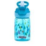 Nuby Kid’s Flip-it Reflex Push Button On-The-Go Printed Water Bottle with Soft Spout - 12oz / 360ml, 18+ Months, 1pk - you will receive one of the following colors, Aqua, Blue, Pink or Purple - Image 5