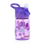 Nuby Kid’s Flip-it Reflex Push Button On-The-Go Printed Water Bottle with Soft Spout - 12oz / 360ml, 18+ Months, 1pk - you will receive one of the following colors, Aqua, Blue, Pink or Purple - Image 6