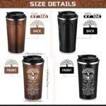 2 Pcs Christian Gifts for Men 17 oz Coffee Tumbler Inspirational Man of God Mugs Stainless Steel Tumbler with Lid Father's Day Religious Spiritual Gift Set - Image 3