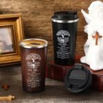 2 Pcs Christian Gifts for Men 17 oz Coffee Tumbler Inspirational Man of God Mugs Stainless Steel Tumbler with Lid Father's Day Religious Spiritual Gift Set - Image 4
