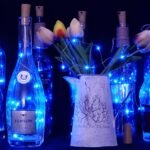 SmilingTown 12 Packs 20 LED Wine Bottle Lights with Cork - Silver Wire Fairy String Lights Battery Operated Cork Lights for Wine Liquor Bottle,Bedroom,Christmas,Birthday Party Decor(Blue) - Image 5