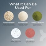 32oz Stainless Steel Protein Shaker Bottle – Leak-Proof Metal Shaker Cup with Snap-Fit Agitator for Smooth, Clump-Free Shakes – BPA-Free, Odor Resistant, Easy to Clean - Image 4