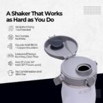 Shaker Bottle for Protein Mixes – Double Wall Stainless Steel, For Shakes, Smoothies, Cocktails –Leak-Proof, 26oz, Copper-Insulated Blender Cup, BPA-Free No Mixing Tools Needed, (Arctic Pearl) - Image 6
