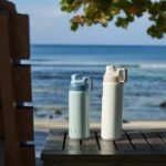TYESO Insulated Stainless Steel Water Bottle With Spout Lid and Handle for Sports, Vacuum Insulated Sports Bottle with Easy-grip Handle, Leak-Proof (BLUE, 25 OZ) - Image 4