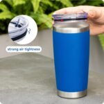 2 Pack 20 ozTumbler Lid for Yeti Rambler,Old Style Rtic and More Travel Mugs, Splash Proof Replacement Lid for 3.2" Inner Diameter Tumblers - Image 4