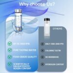 2026 Upgrade Hydrogen Water Bottle, Portable Hydrogen Water Ionizer Machine -SPE PEM Tech, Rechargeable Hydrogen Rich Water Glass Bottle for Travel, Gifts for Women, Christmas Gifts, Gifts Idea - Image 6