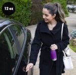 MIRA 12 oz Insulated Water Bottle - Slim Stainless Steel Cola Shape Thermo - Double Wall Hot & Cold Flask (24Hr Cold/12Hr Hot) - Pearl Blue - Image 4