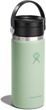 Hydro Flask Flex Sip Coffee Tumbler – Insulated Stainless Steel, Non Spill, Leak Proof Travel Coffee Cup 16 Oz Aloe Green - Image 3