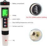 Upgraded 4 In 1 ORP TEMP Meter Digital Water Quality Tester & Hydrogen Generator Water Bottle With Backlight Water Quality Meter Tester 0-14.0 Measurement Range For Household Drinking - Image 3
