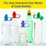 No Spill Silicone Bottles Top Spout for Toddlers, Water Bottle Topper for Toddlers, Water Bottle Spout Adapters, Protects Kids Mouth, 5 Pack (Upgraded) - Image 4