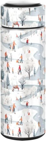 Insulated Stainless Steel Double Wall Vacuum Bottle 17oz Keep Cold & Hot | BPA Free | Leak-Proof | Winter Park 21216365 - Image 3