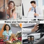 Insulated Travel Coffee Cup with Leak Proof Lid,To Go Camping Stainless Steel Vacuum Coffee Mug, Reusable Coffee Tumblers Hot & Cold Drinks Gifts Multiple Sizes and Colors - Image 8