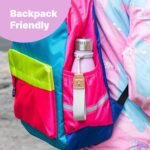 VINUR 9 oz Small Water Bottle for Kids-Stainless Steel Vacuum Insulated Water Bottle for School-Cola Shape Leak Proof Flask with Carry Rope, Purple - Image 5