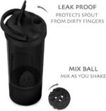 Artoid Mode Fitness Workout Sports Protein Shaker Bottle 24-Ounce, Dual Mixing Technology with Shaker Balls & Mixing Grids Included, Twist and Lock Protein Box Storage Included - Image 6