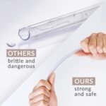 Cupture Skinny Acrylic Tumbler Cups with Straws - 18 oz, 8 Pack (Clear) - Image 8