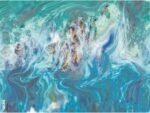 Tervis Teal Splash Made in USA Double Walled Insulated Tumbler Travel Cup Keeps Drinks Cold & Hot, 24oz with Straw Lid, Classic - Image 3