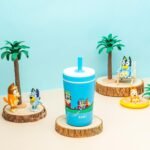 Zak Designs Bluey Kelso Toddler Cups For Travel or At Home, 12oz Vacuum Insulated Stainless Steel Sippy Cup With Leak-Proof Design is Perfect For Kids (Bluey, Bingo, Grandad Mort) - Image 3
