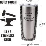 Tabby Cat SERENGETI 16 Oz. Stainless Steel, Vacuum Insulated Tumbler with Spill Proof Lid - 3D Print - Insulated Travel mug for Hot or Cold Drinks (Tabby Orange Cat Tumbler) - Image 4