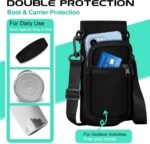 Vacuum Insulated Water Bottle 40oz - with Straw & Spout Lids, Paracord Handle, Shoulder Carrier Bag, Sport Stainless Steel,Double-Wall Metal Water Bottle Thermo Hydro Mug Flask - Image 6