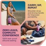 1 Gallon Water Bottle with 128 oz Capacity - Motivational Time Markers for Daily Hydration Goals - Leakproof BPA Free Tritan with Removable Straw - Image 5