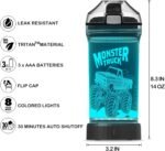 Lightzz Kids Water Bottle with 3D Glowing Monster Truck LED Light - 14 OZ Tritan BPA Free - Creative Ideal Travel Cup Car Race Gift for School Kid Boy Child Holiday Camping Picnic - Image 5