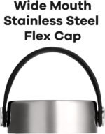 Hydro Flask Lids – Flex Cap Replacement Lid for Wide Mouth Water Bottles Stainless Steel - Image 3