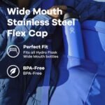 Hydro Flask Lids – Flex Cap Replacement Lid for Wide Mouth Water Bottles Stainless Steel - Image 4