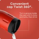 BOBBER 16 oz Stainless Steel Coffee Travel Mug – Leak-Proof, Spill Proof, Vacuum Insulated Coffee Tumbler for Car, Men – Dishwasher Safe Mug, Fits Car Cup Holder, Keeps Hot for 8 Hours (Red) - Image 5