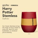 Corkcicle Stemless Insulated Wine Glass Tumbler - Keeps Beverages Cold 6 Hours & Hot 3 Hours - Stainless Steel - Easy-Grip - Summer Drinkware Gift - Keeps Drinks Ice Cold - 12 oz - Gryffindor - Image 3