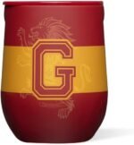 Corkcicle Stemless Insulated Wine Glass Tumbler - Keeps Beverages Cold 6 Hours & Hot 3 Hours - Stainless Steel - Easy-Grip - Summer Drinkware Gift - Keeps Drinks Ice Cold - 12 oz - Gryffindor - Image 5