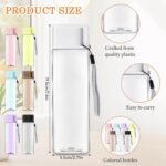 35 Pcs Water Bottle Bulk, 500 ml Plastic Sports Bottles with Handle Strap, Portable Gym Water, Large Travel Leak-proof Drinking Bottles for School, Travel, Fitness - Image 3