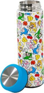 Super Mario Water Bottle Set with Infuser and Strainer – Bundle with Insulated Drinking Bottle Plus Stickers Activity Book, More | Mario Drinking Cup - Image 4