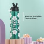 JoyJolt Disney Retro Vintage Stainless Steel Water Bottle ft Minnie Mouse, Reusable 22oz Vacuum Insulated Water Bottle Tumbler with Leak Proof Flip Straw Lid and Handle, Lead & BPA Free - Image 3